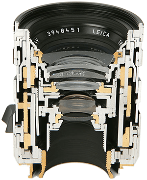 lens cutaway
