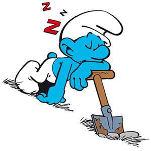 lazy smurf