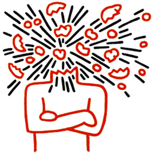 exploding head by keith haring exploding head by keith haring