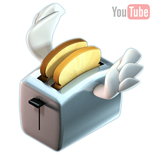 flying toaster by Sam Lu