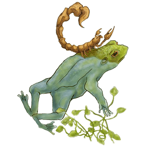 frog scorpion