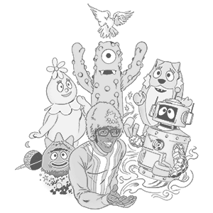 yo gabba gabba by Brandon Bird