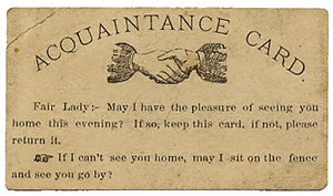 acquaintance card