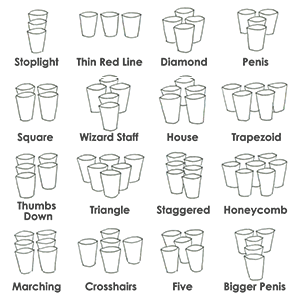 beer pong formations beer pong formations