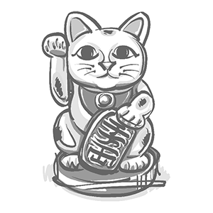 lucky cat by Molly Brooks